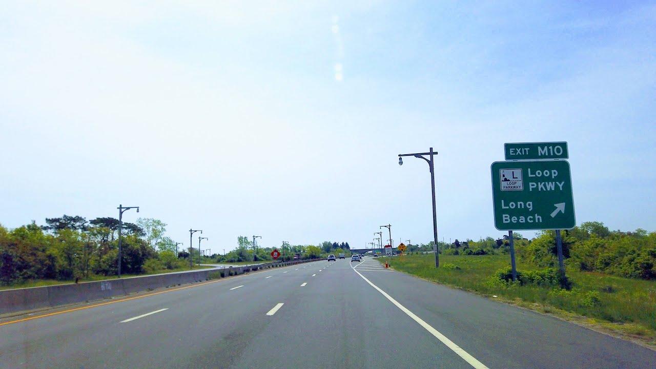 4K Highway Loop Parkway southbound to Long Beach Barrier Island, New
