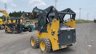 JOHN DEERE 318G SOLID TIRE SKID STEER