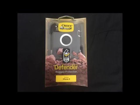 OtterBox Defender Series 3 Layer Belt-clip Holster Case for iPhone 6, Retail Packaging - White/Grey