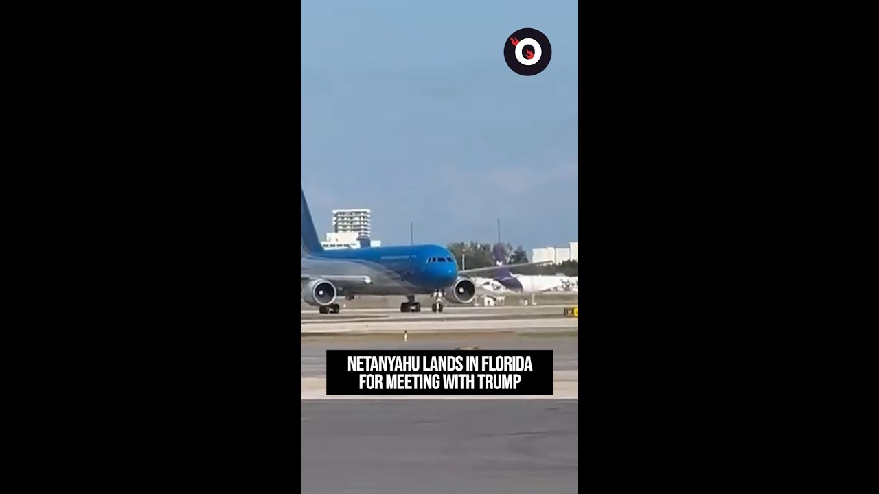 Netanyahu lands in Florida for meeting with Trump