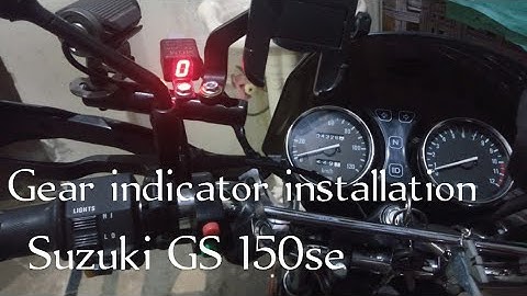 Gear indicator install in Suzuki GS 150se
