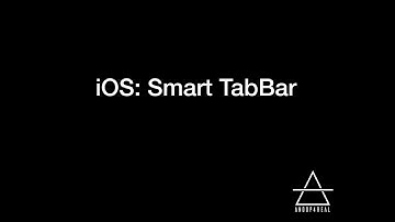 iOS: Smart Tabbar programmatically
