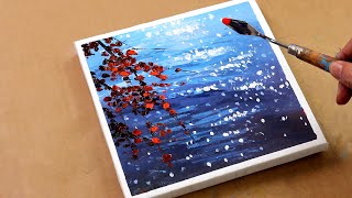 knife palette painting simple paintings landscape tutorial beginners