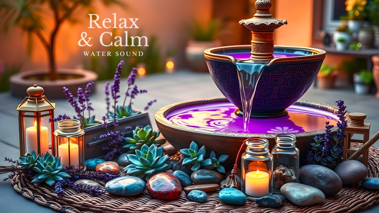 Sleep Music with Water Sounds 🪴 Spa Music, Piano Music, Insomnia Cure, Relaxation Music