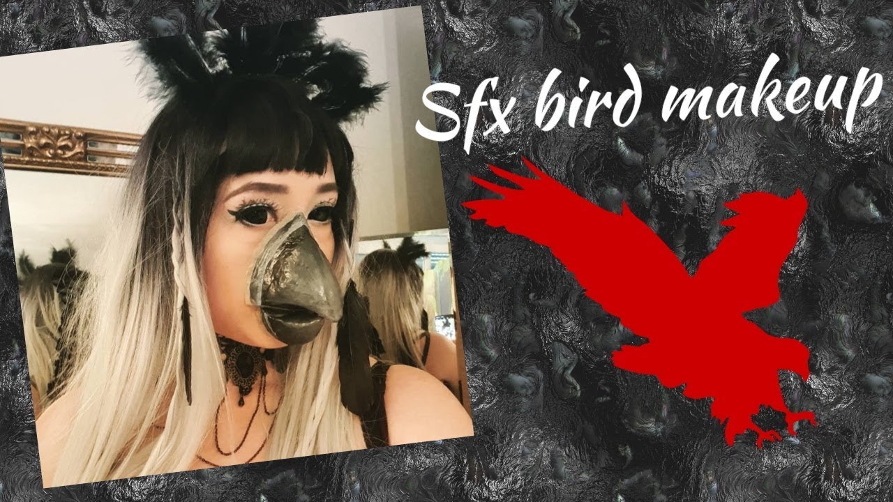 SFX bird makeup for halloween YouTube
