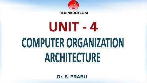COMPUTER ARCHITECTURE - UNIT 4