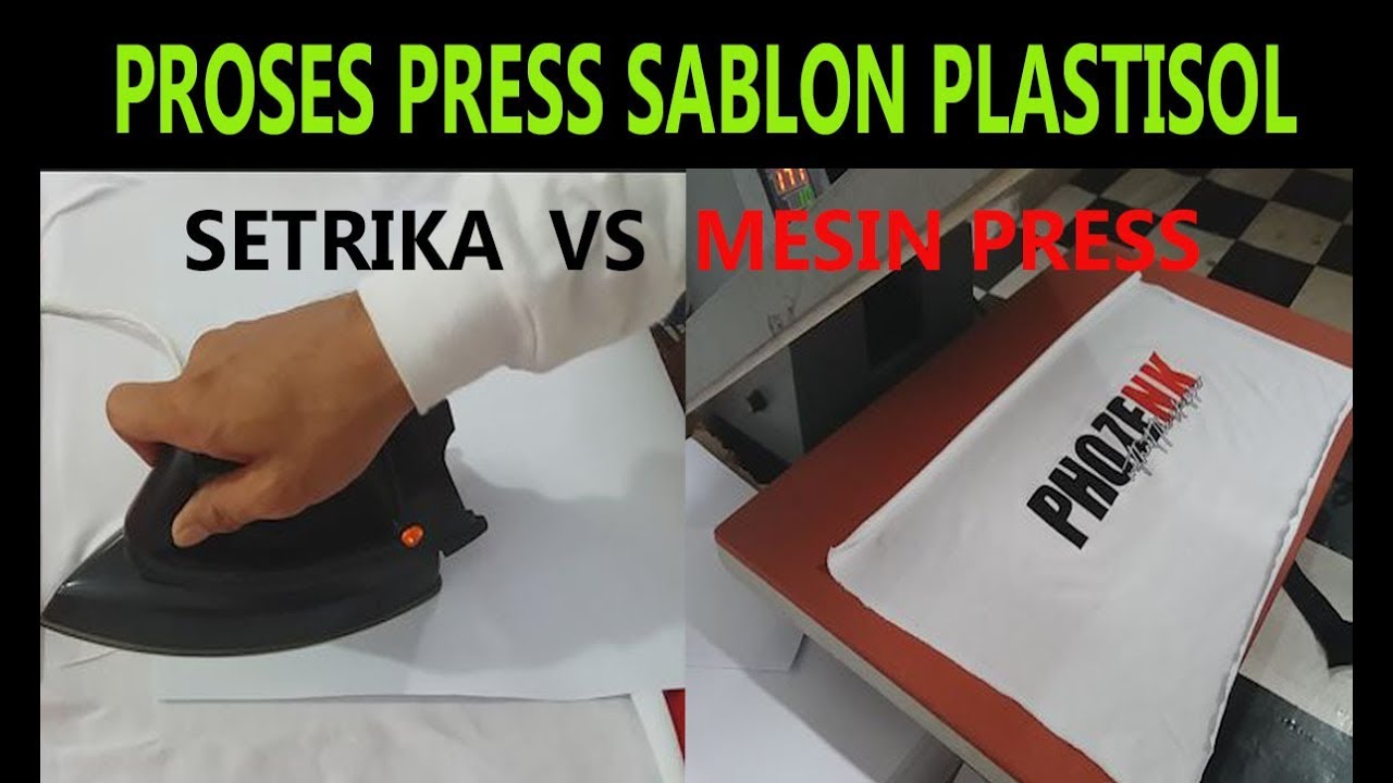 PROSES PRESS SABLON  MENGGUNAKAN SETRIKA  YouTube