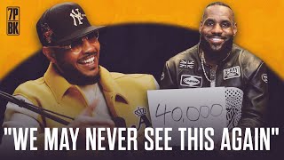 Carmelo Anthony on Why LeBron's Career Points is An Untouchable NBA Milestone