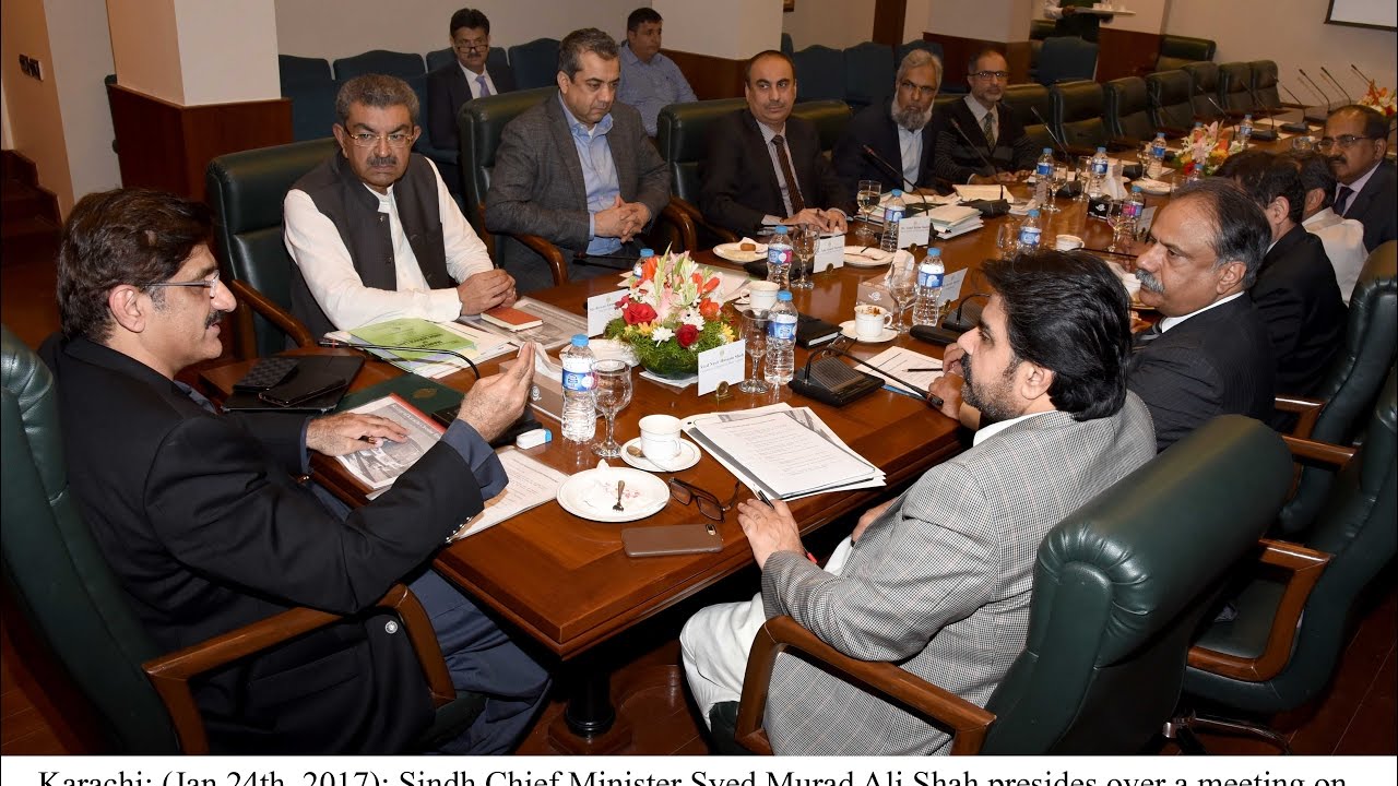 Sindh CM Murad Ali Shah presides over a meeting on KCR