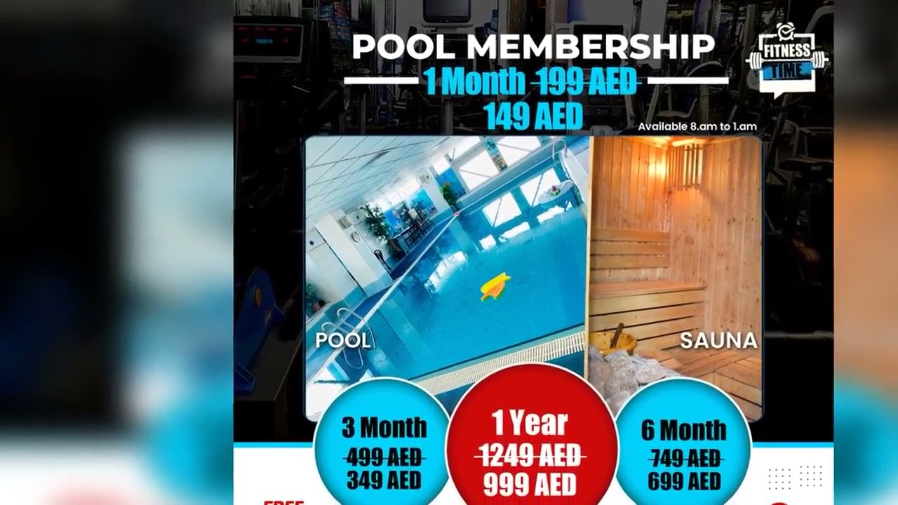 Pool Membership Fitness Time Gym | Crazy Workout Videos | Abudhabi - UAE