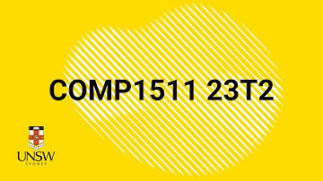 COMP1511 Week 9 Lecture 1 (23T2)
