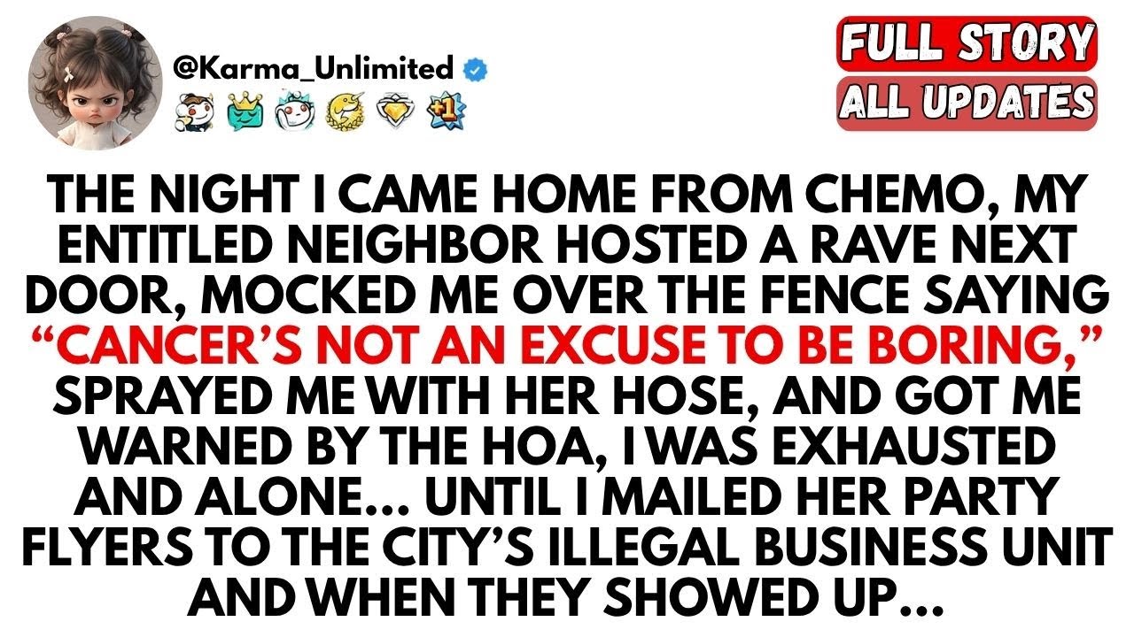 My Entitled Neighbor MOCKED My Cancer & Sprayed Me With a Hose… So I Got Her  -Reddit Stories