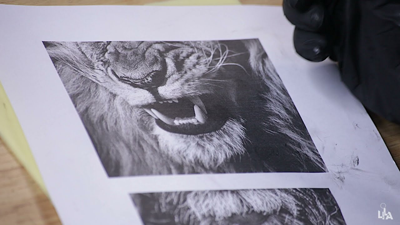 How to make Animal Textures | Rendering Lion's Nose | Texture tattoo technique