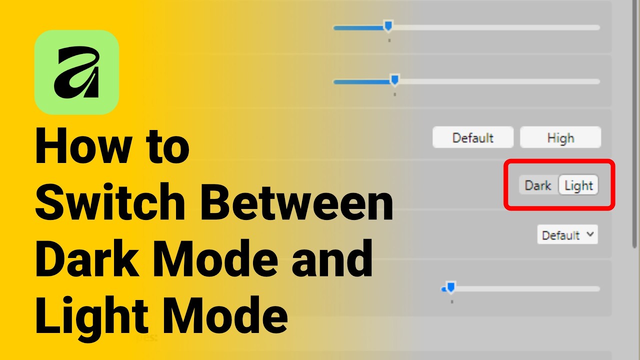How to Switch Between Dark Mode and Light Mode UI in Affinity 3.1 - YouTube