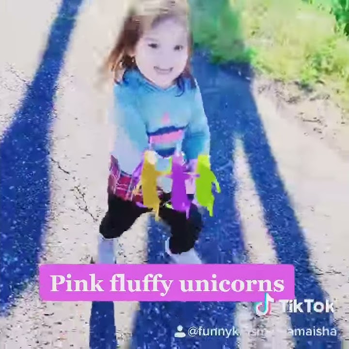Maryam & Aisha. Pink fluffy 🦄 unicorns DaVinci has on rainbows