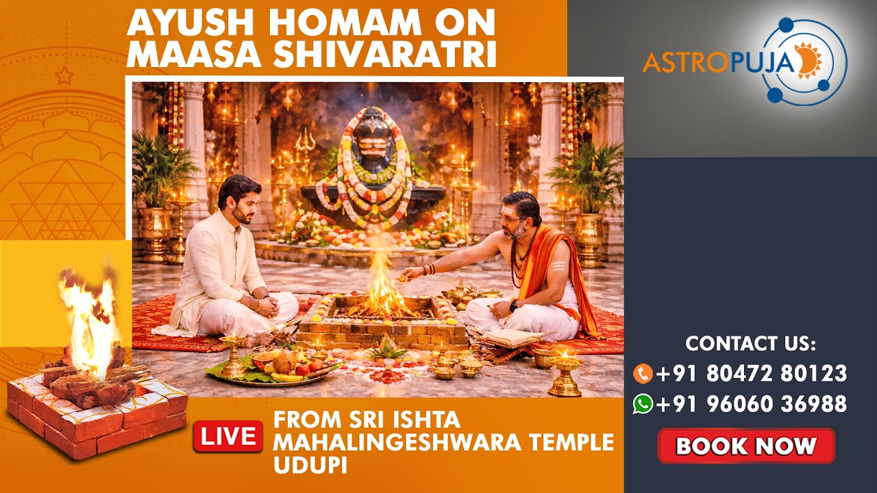 SPECIAL - Pradosha Maasa Shivaratri Ayush Homa  - Sri ishta Maha Lingeshwara Temple, Udupi