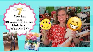 🌟7🌟Crochet and Diamond Painting Finishes...Who Am I??😮 #crochet #diamondpainting #crochetpodcast