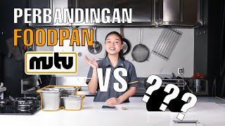 MUTU - Food Pan 1 Per 1 Kedalaman 10 Cm Stainless Steel - MTPPAN-11100