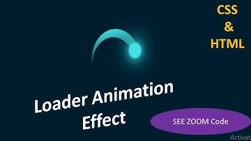 simple Loader Animation using Css and Html/ Web design/ css animation