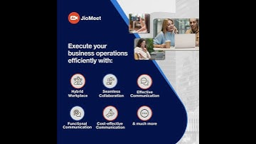Experience a new, more efficient way to conduct your business operations with JioMeet!
