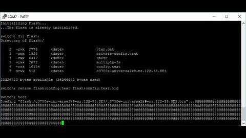Cisco 3750-x Switch Password Recovery Procedure