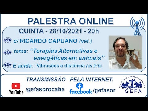 Assista: Bate-Papo Online - C/ RICARDO CAPUANO (28/10/2021)