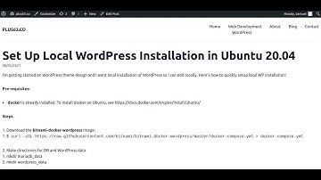 Set Up Local WordPress Development Environment in Ubuntu 20.04