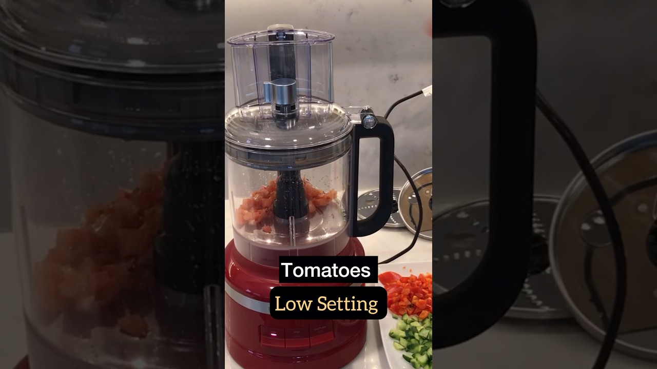 KitchenAid Food Processor Dice in seconds!! 