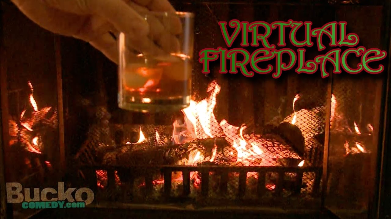 fireplace christmas yule log / divorce?- Bucko comedy