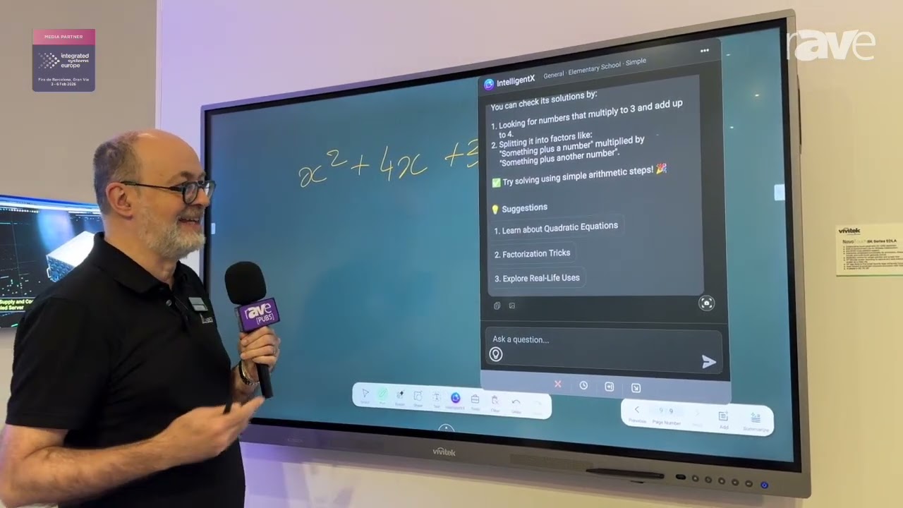 ISE 2026: Delta Electronics Presents Vivitek NovoTouch BK Series Interactive Display