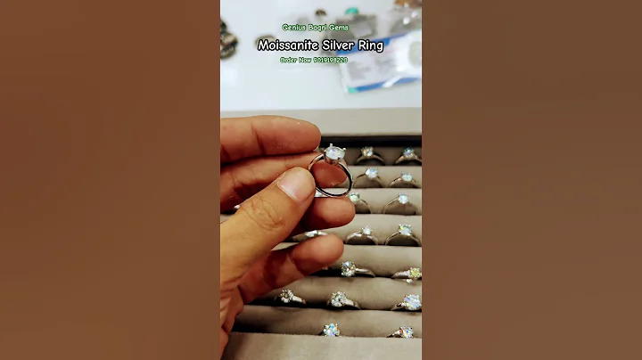 Moissanite Silver Ring | #moissanite #silver #ring #viralvideo #shorts #trending