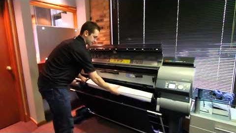 Loading Roll Paper & Cut Sheets into a Canon IPF8300