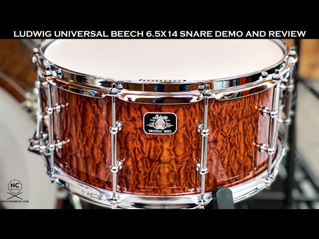 Ludwig Universal Series 6.5X14 Beech Snare Drum (LU6514BE) Demo and Review!  