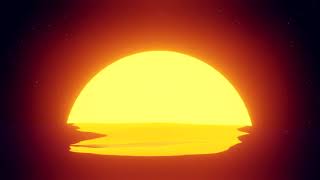 Blender's Sea Sunset Animation (With Sea ASMR)