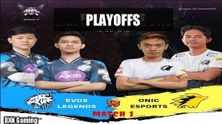 Pembuktian Harith Wann vs Sanz YSS Play off Evos Legend Vs Onic Esport Game 1