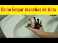 Como limpar manchas de tinta