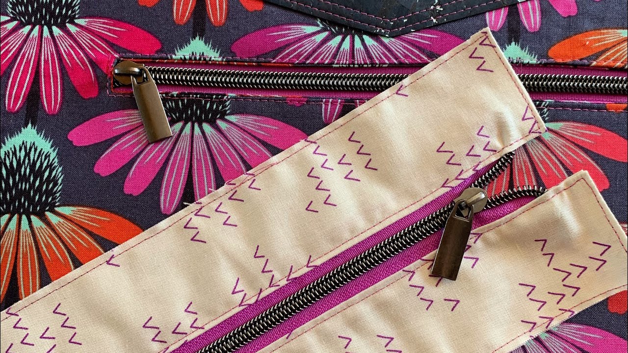 DIY Tutorial: Adding Zippered Pocket and Recessed Zippered Closure to Your Bag-making Projects