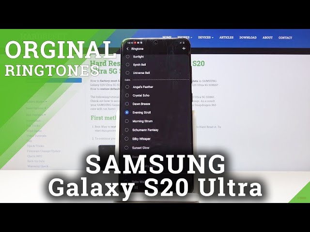 How to Change Ringtones in Samsung Galaxy S20 Ultra – Discover All Available Ringtones class=