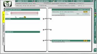 ingreso y como se  AGENDA un   paciente en SIMF IMSS EEMF screenshot 4