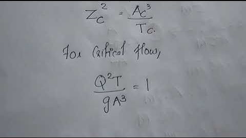 FM 2  module 5 - Different forms of dynamic equation of gradually varied flow