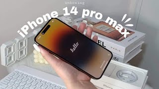 Unboxing iPhone 14 Pro Max | Gold | Early birthday gift | ASMR