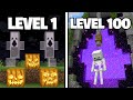 Testing Scary Minecraft Builds From Level 1 To 100