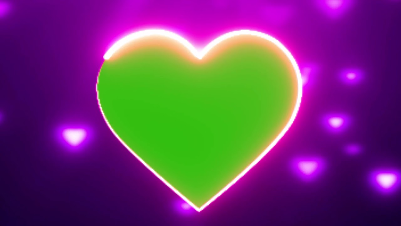 GREEN SCREEN heart locket opening animation effects 