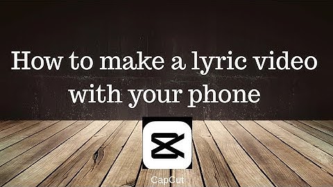 How to Make a Lyric Video on Your Phone | CapCut Tutorial (Free Template Included)