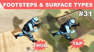 Unreal Footstep Sounds on different physical materials II - UE4 TPS #31
