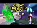 How to Get the Great Dreamer Rod in Fisch Second Sea! 🎣  Showcase, Enchants &amp; Coin Farm Spot