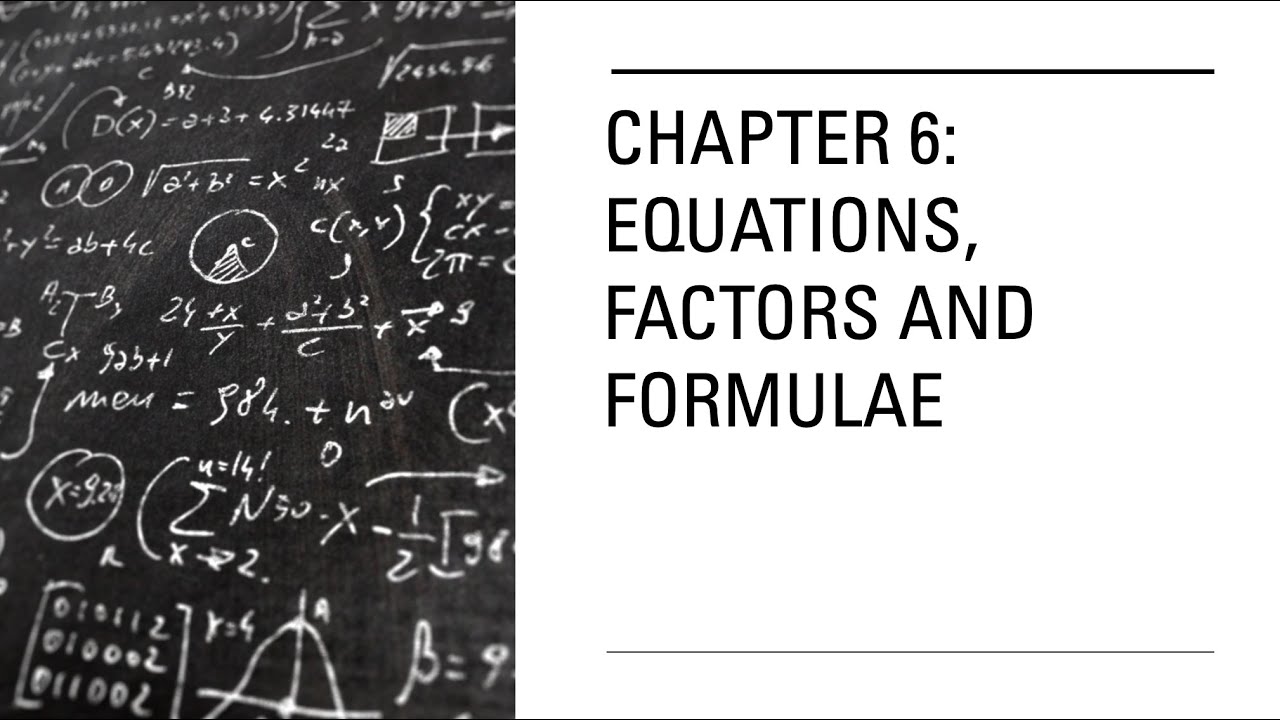 IGCSE Mathematics | Review Chapter 6 Equations, factors, and formulae ...