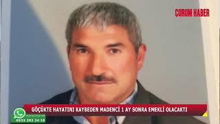 Göçükte Hayatini Kaybeden Madenci̇ 1 Ay Sonra Emekli̇ Olacakti