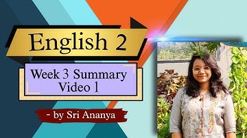 English-2 Week-3 Video 1 #iitm #letslearn #english #datascience