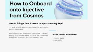 HOW TO BRIDGE FROM COSMOS TO INJECTIVE USING KEPLR